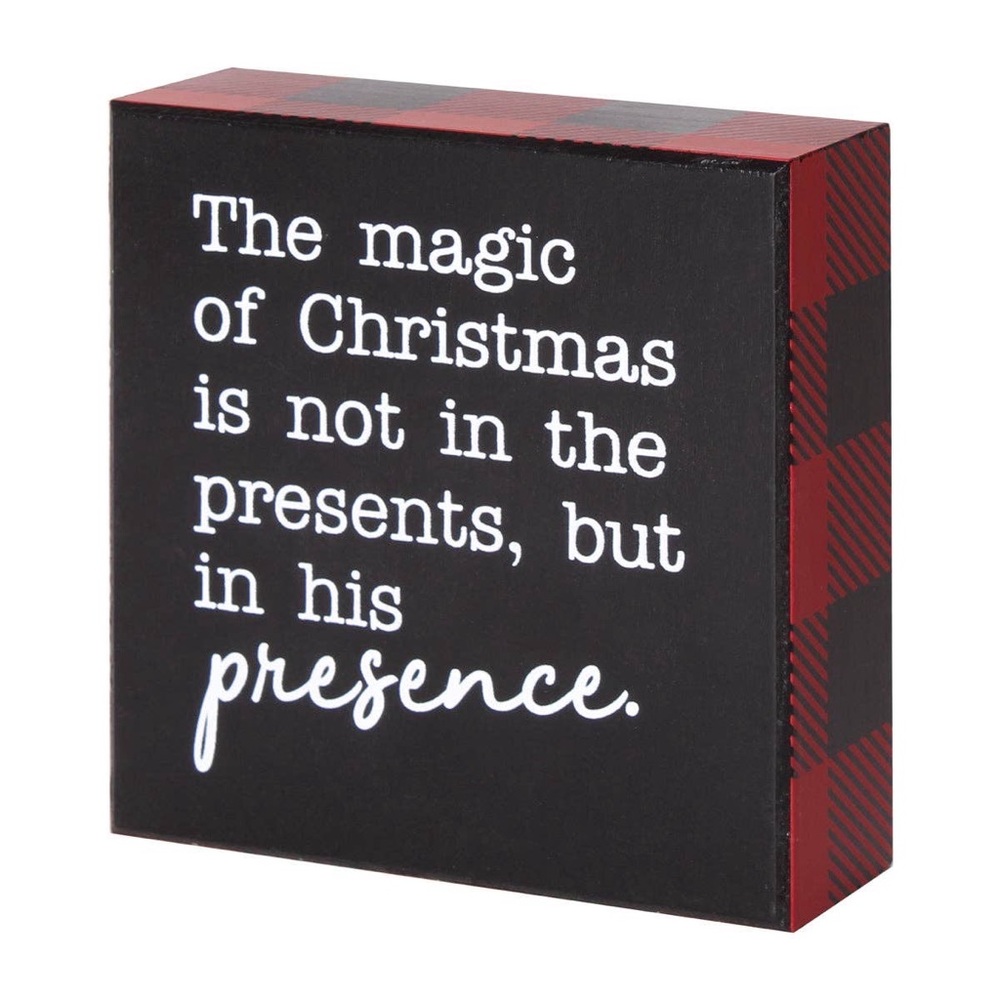NWT: “His Presence” Box sign